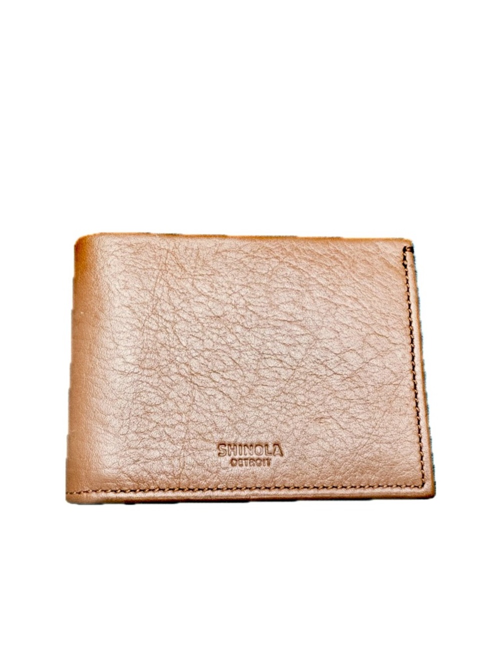 Shinola Tan Leather Card Holder